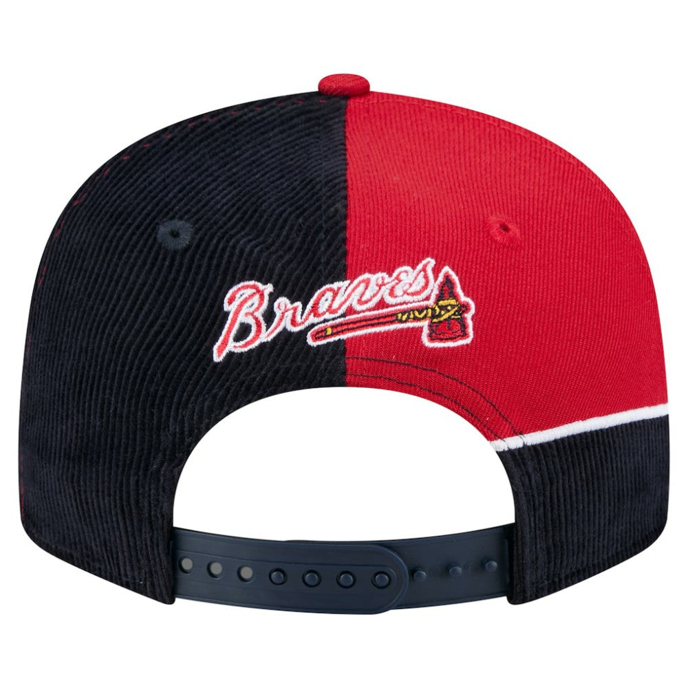 Atlanta Braves New Era Retro Split Corduroy Snapback Hat for sale