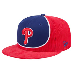 Philadelphia Phillies New Era Retro Split Corduroy Snapback Hat for sale