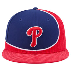 Philadelphia Phillies New Era Retro Split Corduroy Snapback Hat for sale