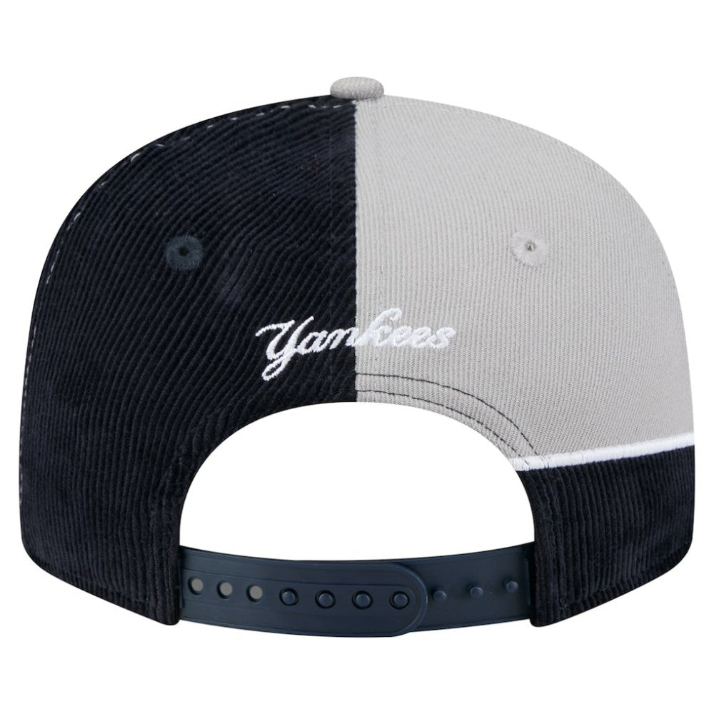 New York Yankees New Era Retro Split Corduroy Snapback Hat Lifestyle