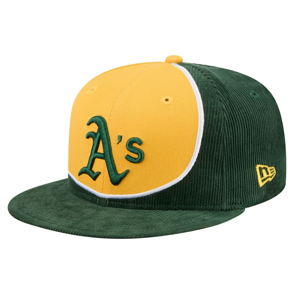 Athletics New Era Retro Split Corduroy Snapback Hat discount