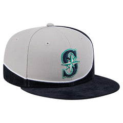 Seattle Mariners New Era Retro Split Corduroy Snapback Hat Clearance