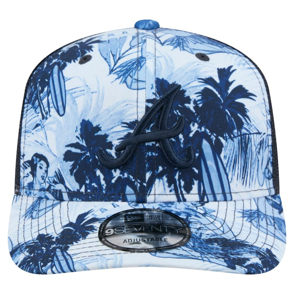 Atlanta Braves New Era Hula Trucker 9SEVENTY Adjustable Hat for sale