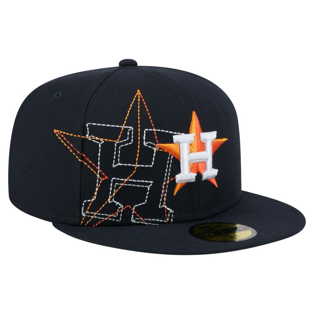 Houston Astros New Era Yarn Stitch 59FIFTY Fitted Hat Lifestyle