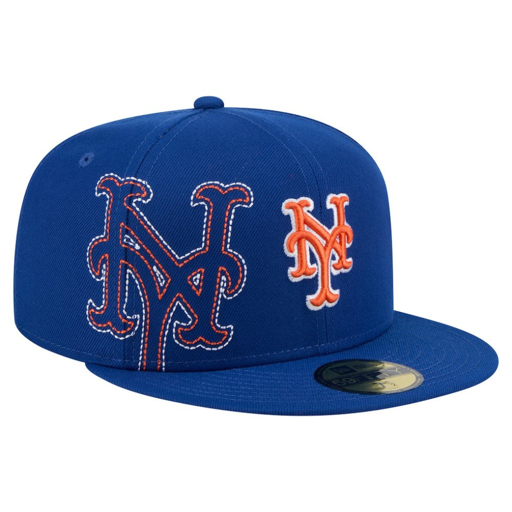 New York Mets New Era Yarn Stitch 59FIFTY Fitted Hat Lifestyle