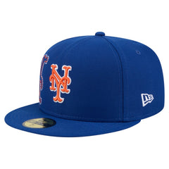 New York Mets New Era Yarn Stitch 59FIFTY Fitted Hat Lifestyle