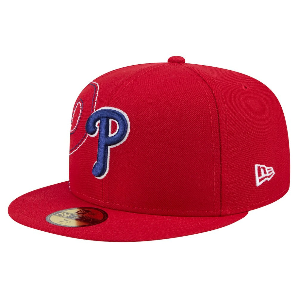 Philadelphia Phillies New Era Yarn Stitch 59FIFTY Fitted Hat Lifestyle