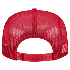 Los Angeles Angels New Era Retro Satin Script Golfer Adjustable Hat for sale
