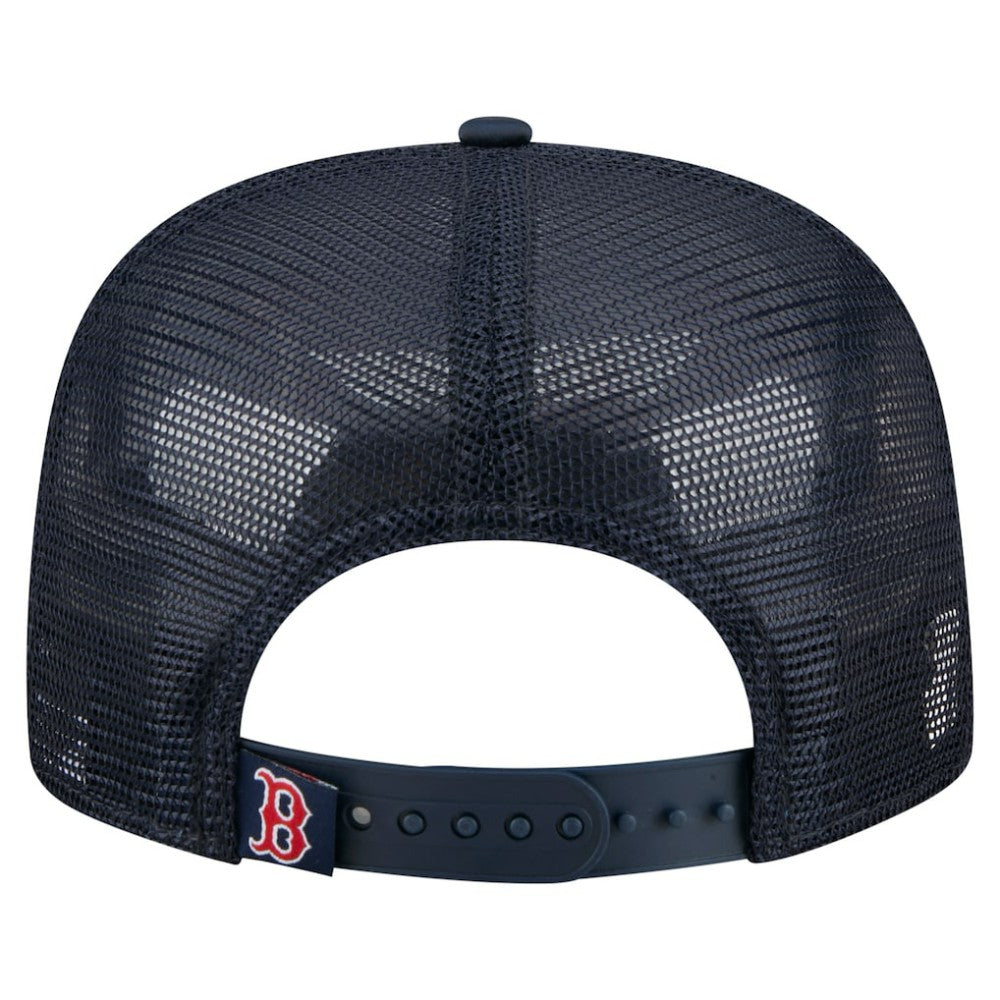 Boston Red Sox New Era Retro Satin Script Golfer Adjustable Hat discount