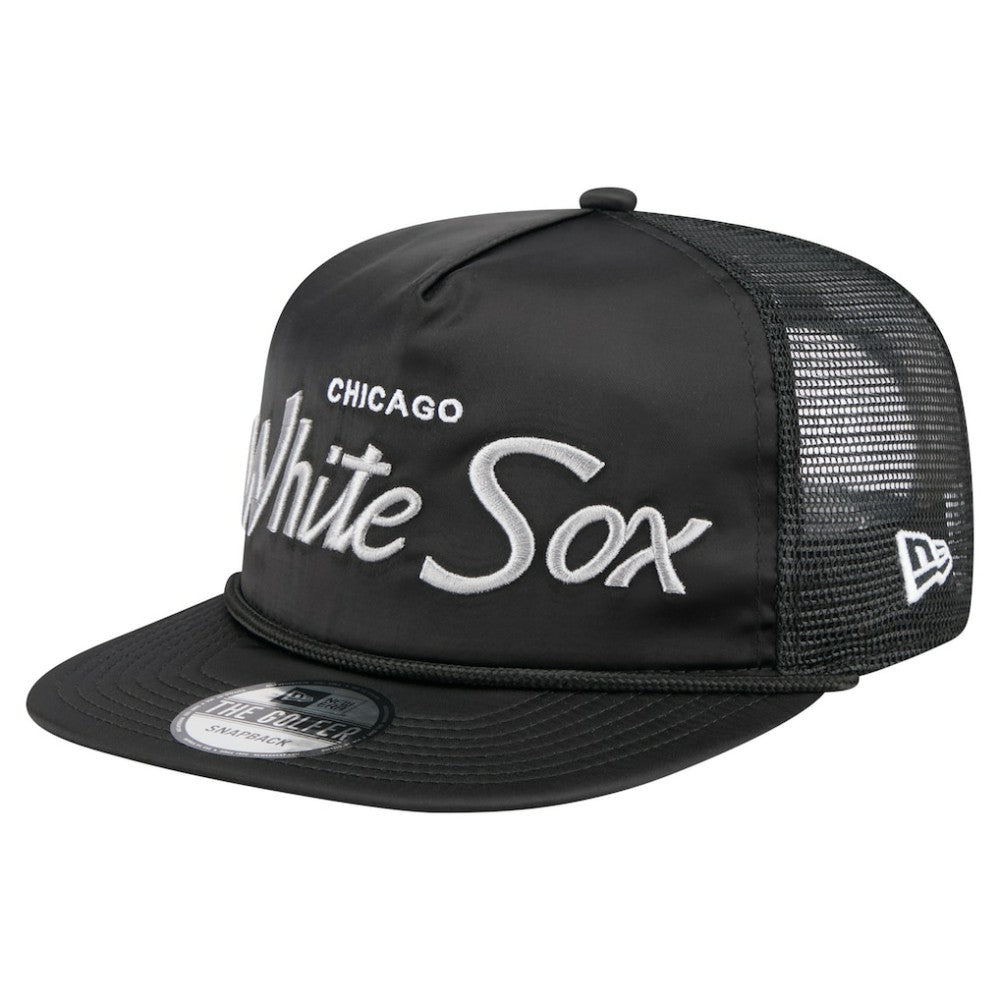 Chicago White Sox New Era Retro Satin Script Golfer Adjustable Hat Online