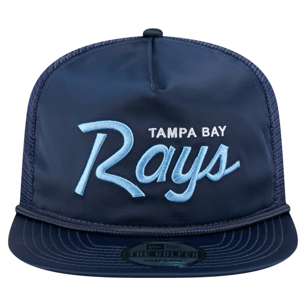 Tampa Bay Rays New Era Retro Satin Script Golfer Adjustable Hat Near Me