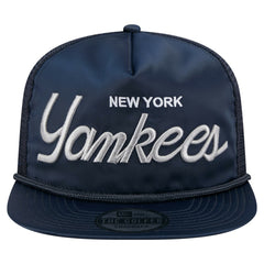 New York Yankees New Era Retro Satin Script Golfer Adjustable Hat Lifestyle
