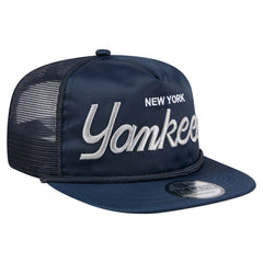 New York Yankees New Era Retro Satin Script Golfer Adjustable Hat Lifestyle