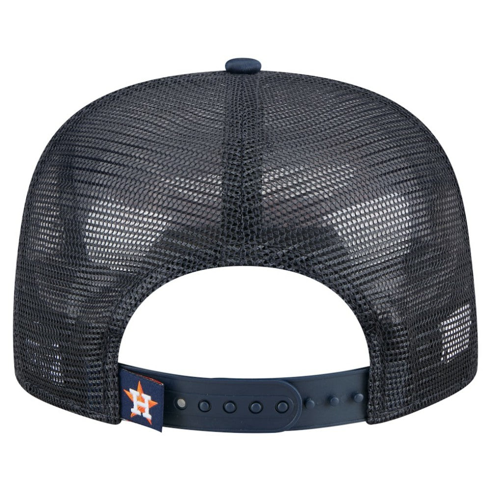 Houston Astros New Era Retro Satin Script Golfer Adjustable Hat On Sale