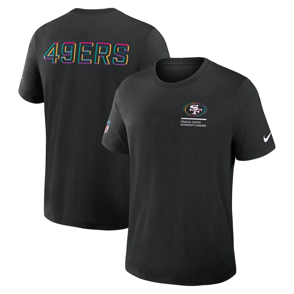 San Francisco 49ers Tall 2025 NFL Crucial Catch Tri-Blend Dri-FIT T-Shirt Black - Nike