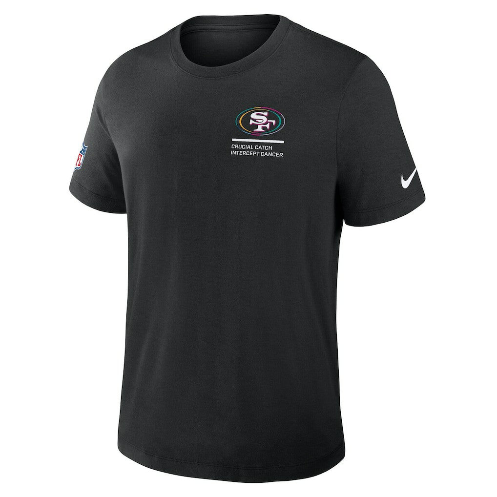 San Francisco 49ers Tall 2025 NFL Crucial Catch Tri-Blend Dri-FIT T-Shirt Black - Nike
