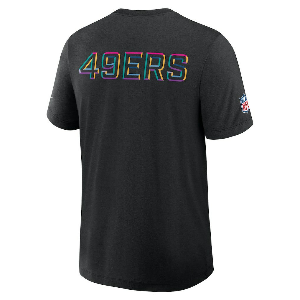 San Francisco 49ers Tall 2025 NFL Crucial Catch Tri-Blend Dri-FIT T-Shirt Black - Nike