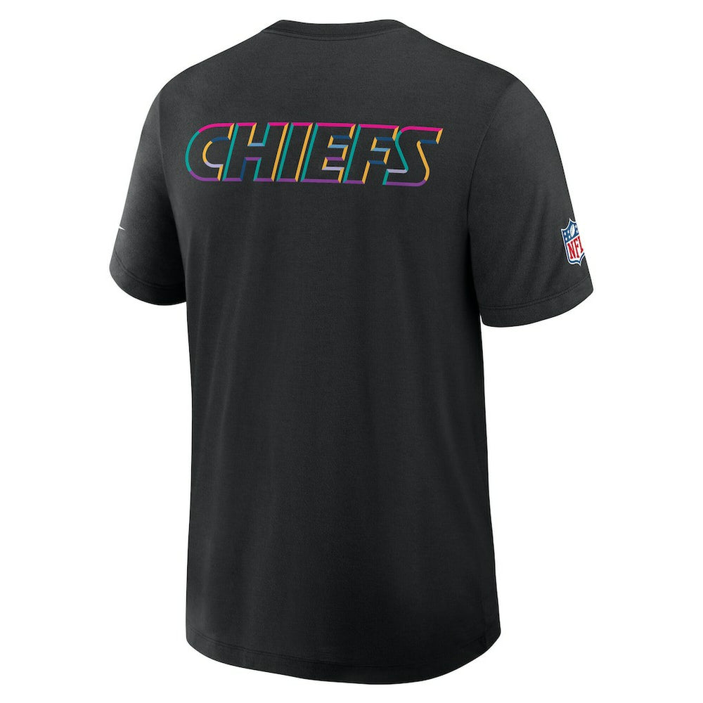 Kansas City Chiefs Tall 2025 NFL Crucial Catch Tri-Blend Dri-FIT T-Shirt Black - Nike