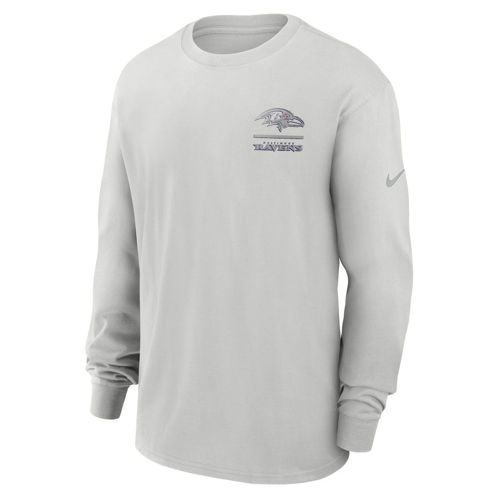 Baltimore Ravens Essential Heavy Max90 Long Sleeve T-Shirt Gray - Nike