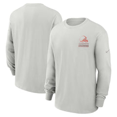 Cleveland Browns Essential Heavy Max90 Long Sleeve T-Shirt Gray - Nike