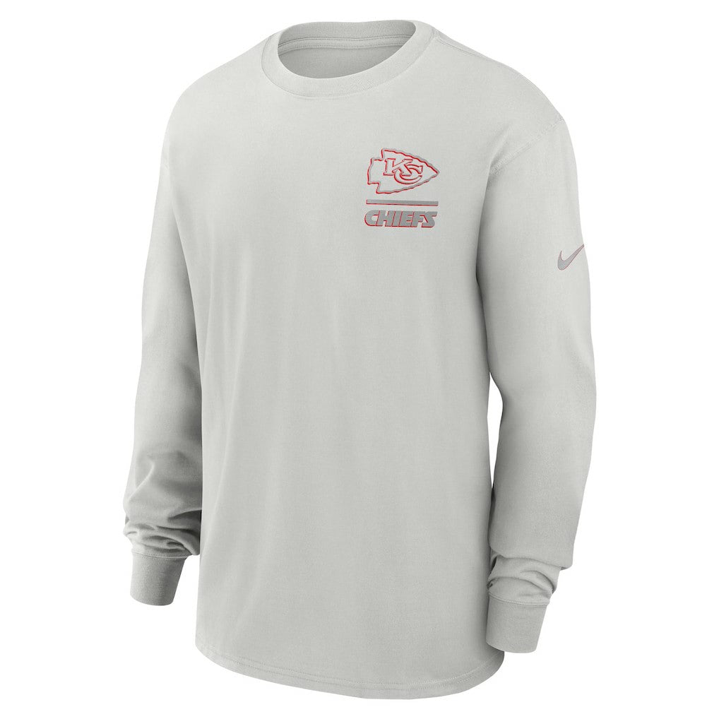 Kansas City Chiefs Essential Heavy Max90 Long Sleeve T-Shirt Gray - Nike