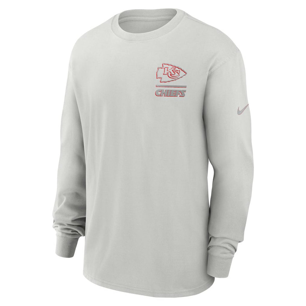 Kansas City Chiefs Essential Heavy Max90 Long Sleeve T-Shirt Gray - Nike