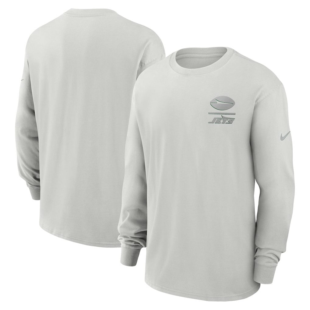 New York Jets Essential Heavy Max90 Long Sleeve T-Shirt Gray - Nike