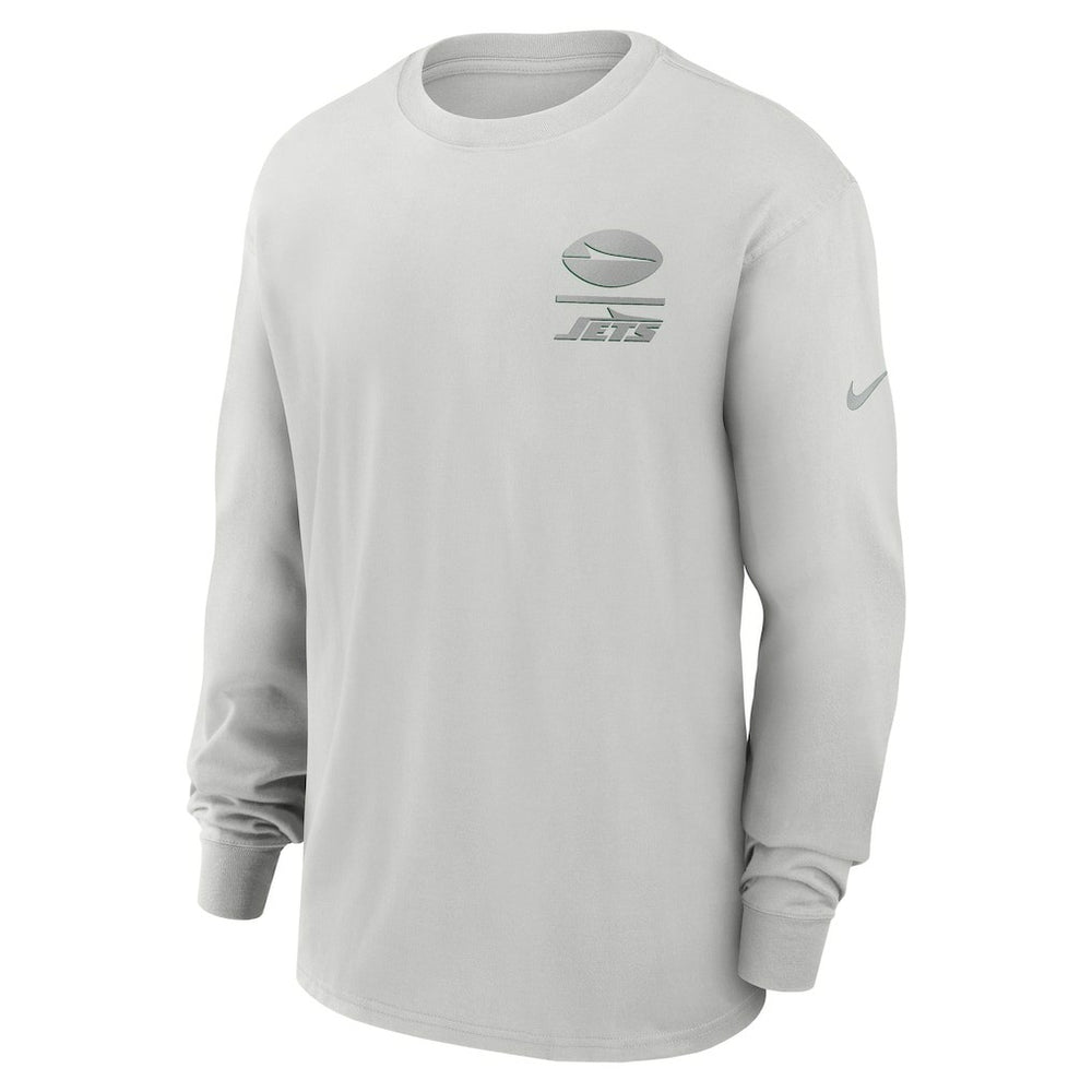 New York Jets Essential Heavy Max90 Long Sleeve T-Shirt Gray - Nike