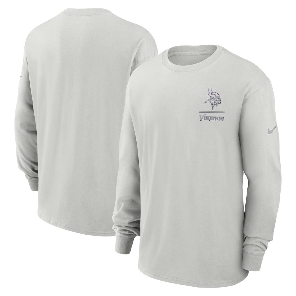Minnesota Vikings Essential Heavy Max90 Long Sleeve T-Shirt Gray - Nike