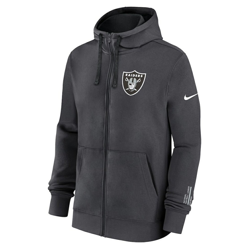 Las Vegas Raiders Primetime Club Full-Zip Hoodie Anthracite - Nike