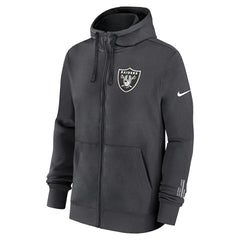 Las Vegas Raiders Primetime Club Full-Zip Hoodie Anthracite - Nike