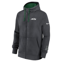 New York Jets Primetime Club Full-Zip Hoodie Anthracite - Nike