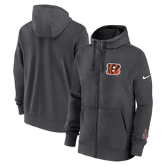 Cincinnati Bengals Primetime Club Full-Zip Hoodie Anthracite - Nike