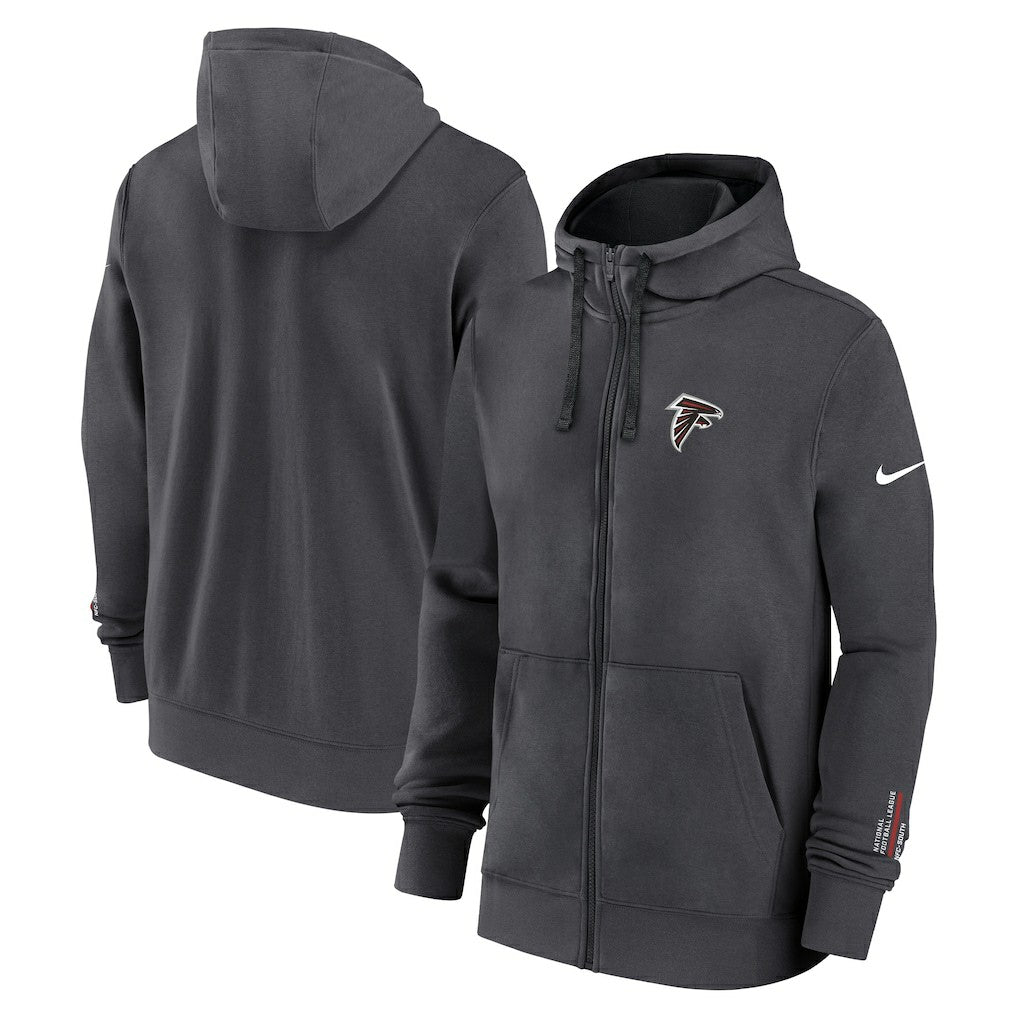 Atlanta Falcons Primetime Club Full-Zip Hoodie Anthracite - Nike