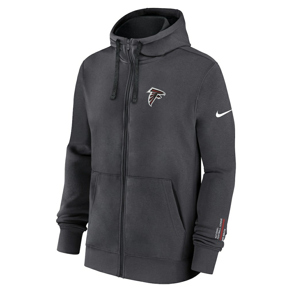 Atlanta Falcons Primetime Club Full-Zip Hoodie Anthracite - Nike