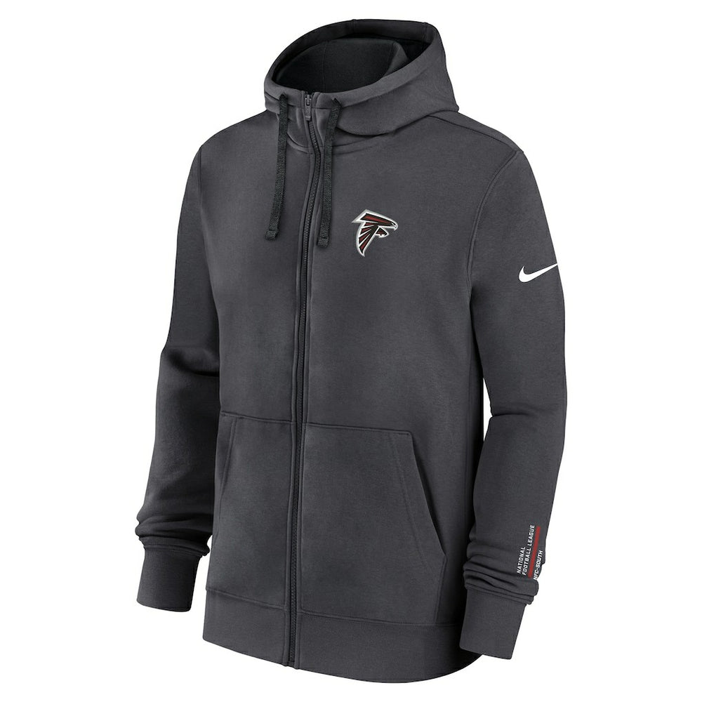 Atlanta Falcons Primetime Club Full-Zip Hoodie Anthracite - Nike