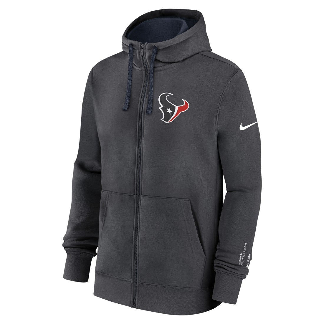 Houston Texans Primetime Club Full-Zip Hoodie Anthracite - Nike