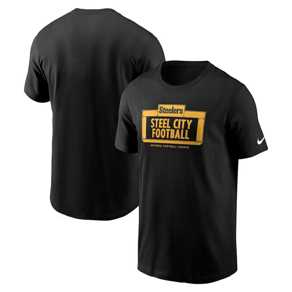 Pittsburgh Steelers Primetime Local Essential T-Shirt Black - Nike