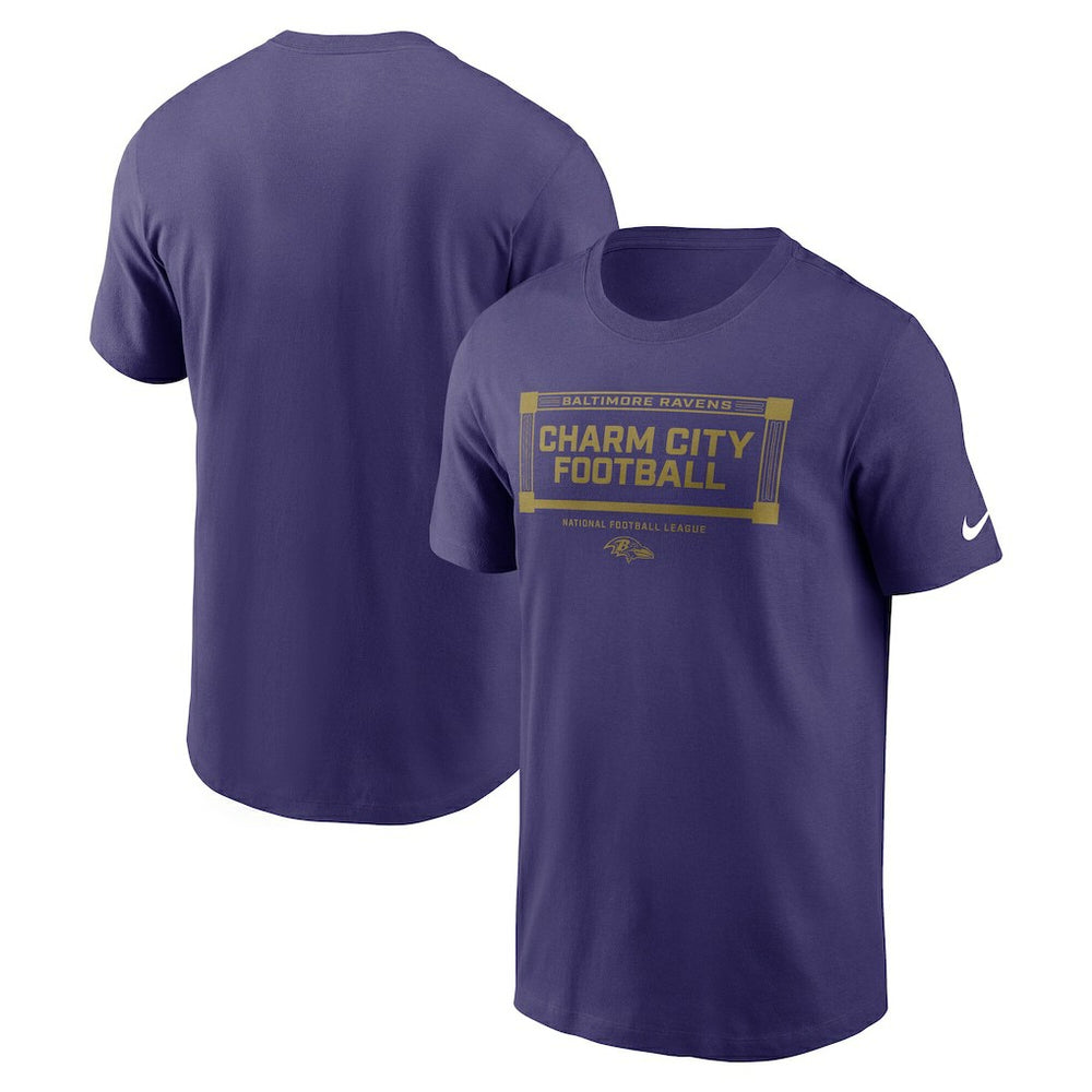 Baltimore Ravens Primetime Local Essential T-Shirt Purple - Nike