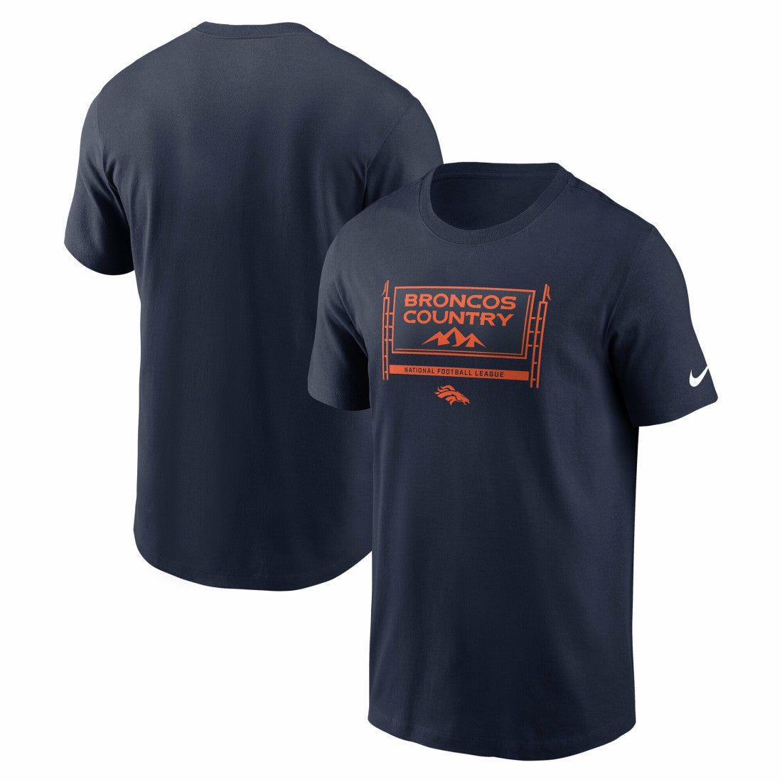 Denver Broncos Primetime Local Essential T-Shirt Navy - Nike