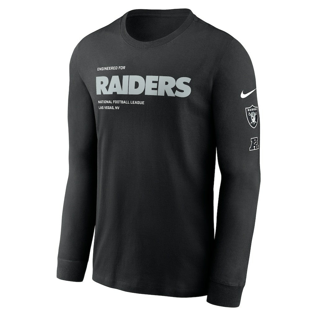 Las Vegas Raiders Play to Win Essential Long Sleeve T-Shirt Black - Nike