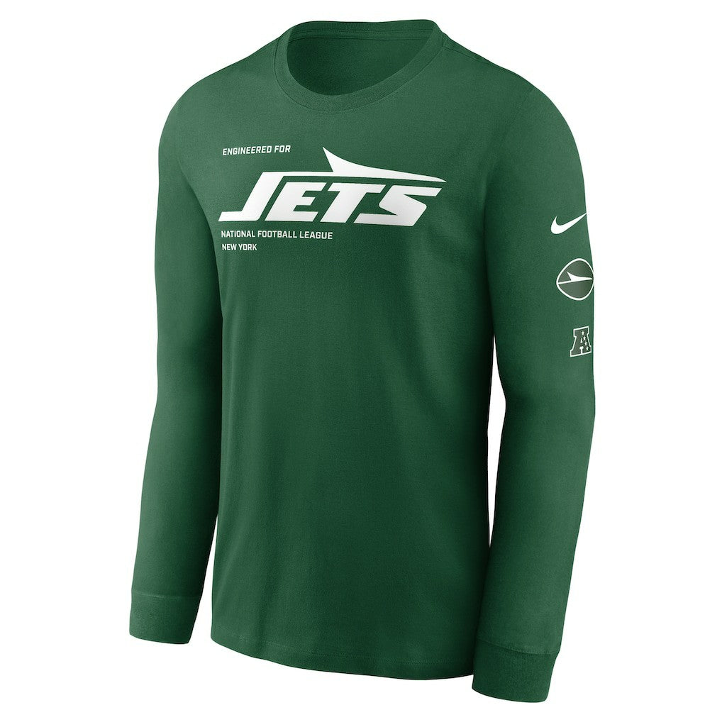 New York Jets Play to Win Essential Long Sleeve T-Shirt Green - Nike