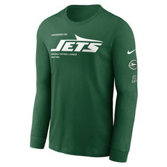 New York Jets Play to Win Essential Long Sleeve T-Shirt Green - Nike
