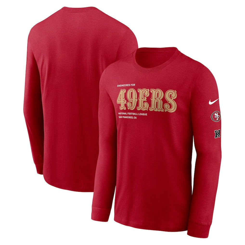 San Francisco 49ers Play to Win Essential Long Sleeve T-Shirt Scarlet - Nike
