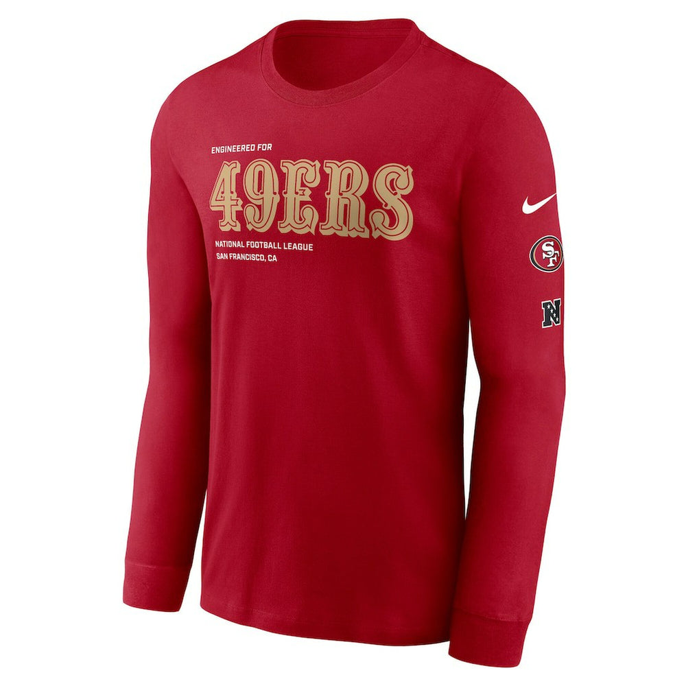 San Francisco 49ers Play to Win Essential Long Sleeve T-Shirt Scarlet - Nike