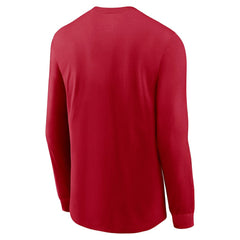 San Francisco 49ers Play to Win Essential Long Sleeve T-Shirt Scarlet - Nike
