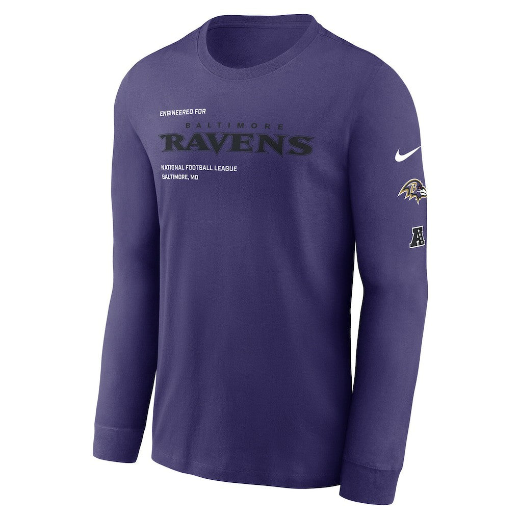 Baltimore Ravens Play to Win Essential Long Sleeve T-Shirt Purple - Nike