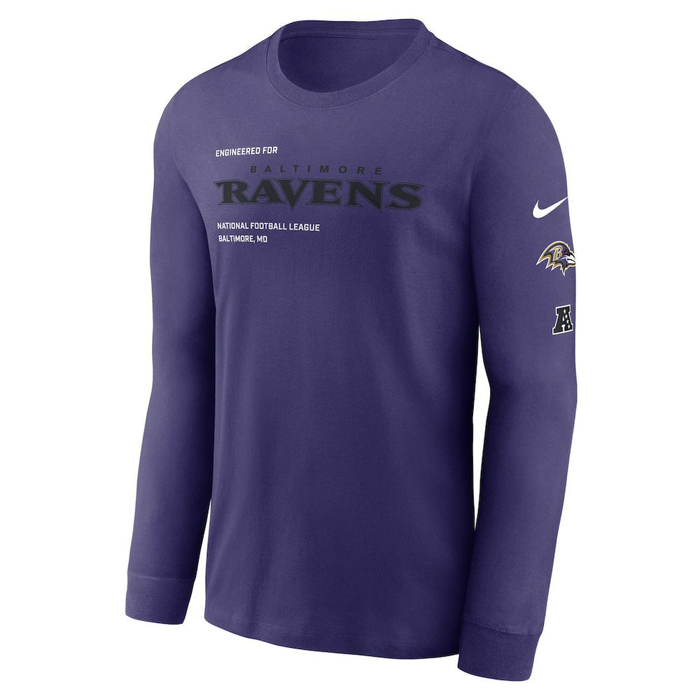 Baltimore Ravens Play to Win Essential Long Sleeve T-Shirt Purple - Nike