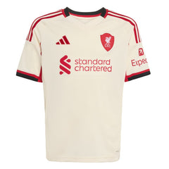 Adidas Liverpool Youth 2025/26 Away Replica Jerseys - White