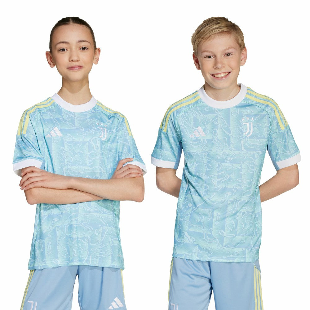 Adidas Juventus Youth 2025/26 Away Replica Jerseys - Blue